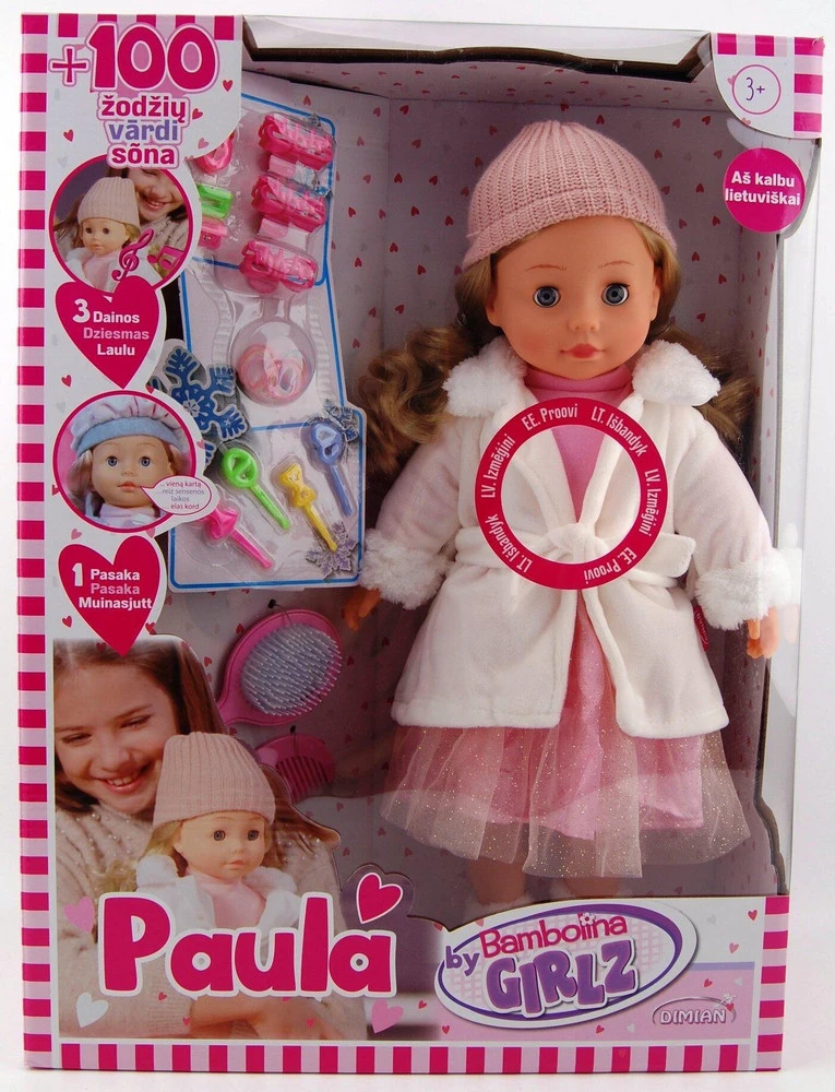 BAMBOLINA latviškai kalbanti lėlė Paula BD1679ALV