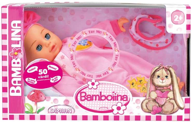 BAMBOLINA talking doll with accessories 34cm