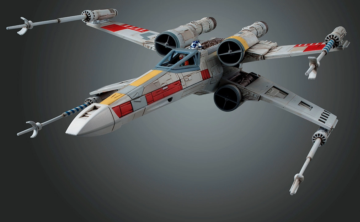 Bandai X-Wing Starfighter Shuttle model Assembly