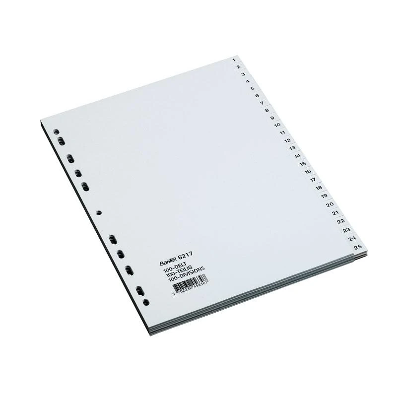 Distinguishing sheets of BANTEX STRONG-LINE 1-100