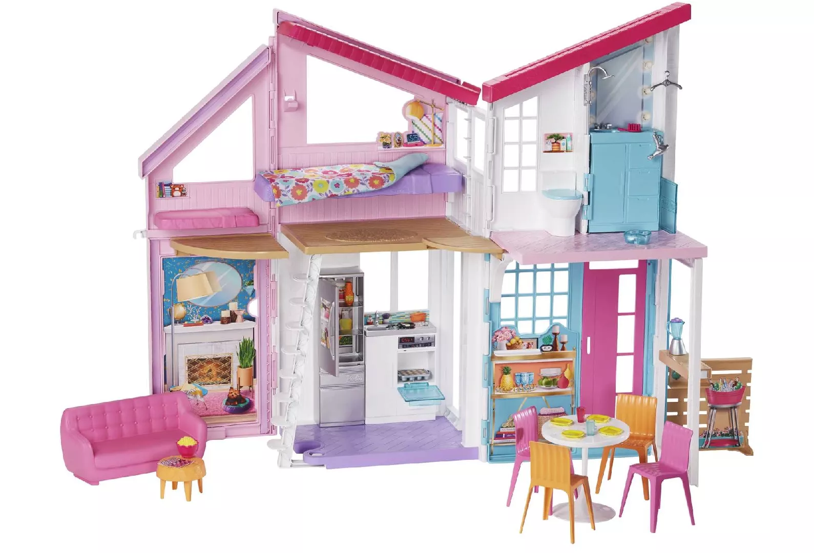 Barbie Malibu House Dollhouse Playset with