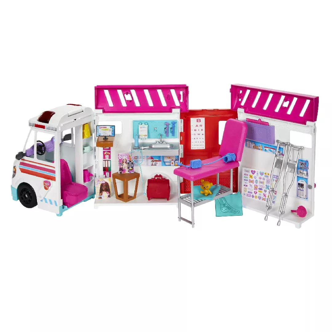 Barbie Toys Transforming Ambulance and Clinic