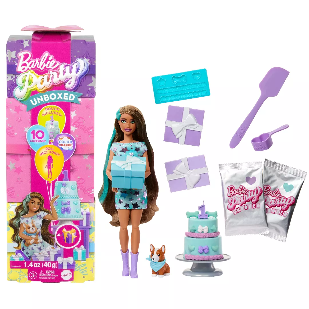 Barbie Party Unboxed Pet Birthday Series