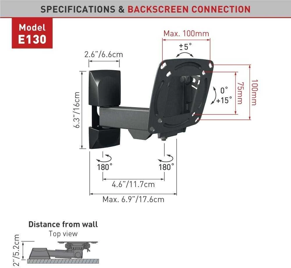 Bracket BARKAN E130.B 13"-29&quot