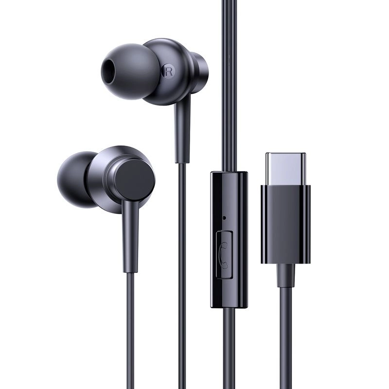 Vadu austiņas 1,2 m (USB-C) Encok CZ11, melnas