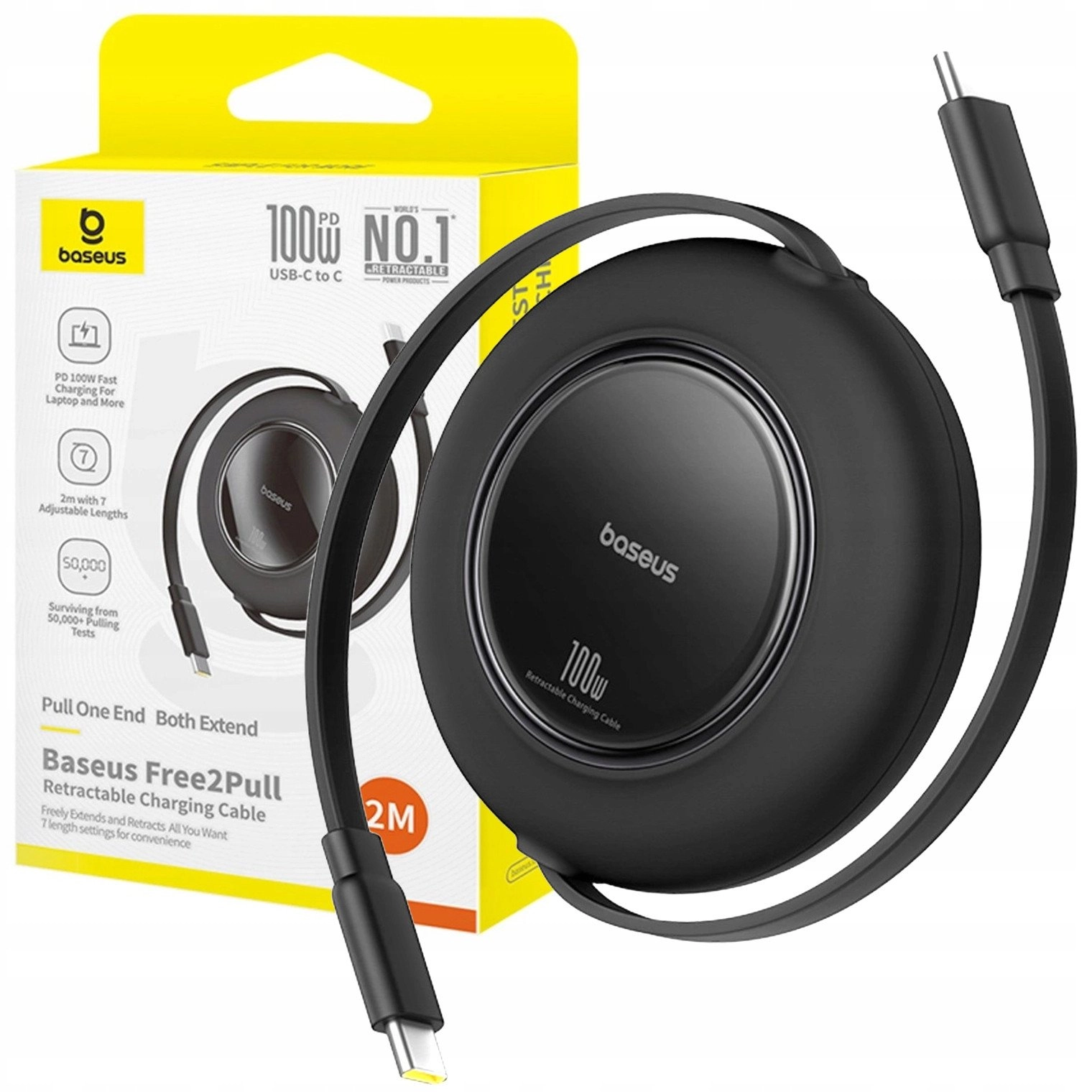 Baseus USB cable Free2Pull Mini 100W