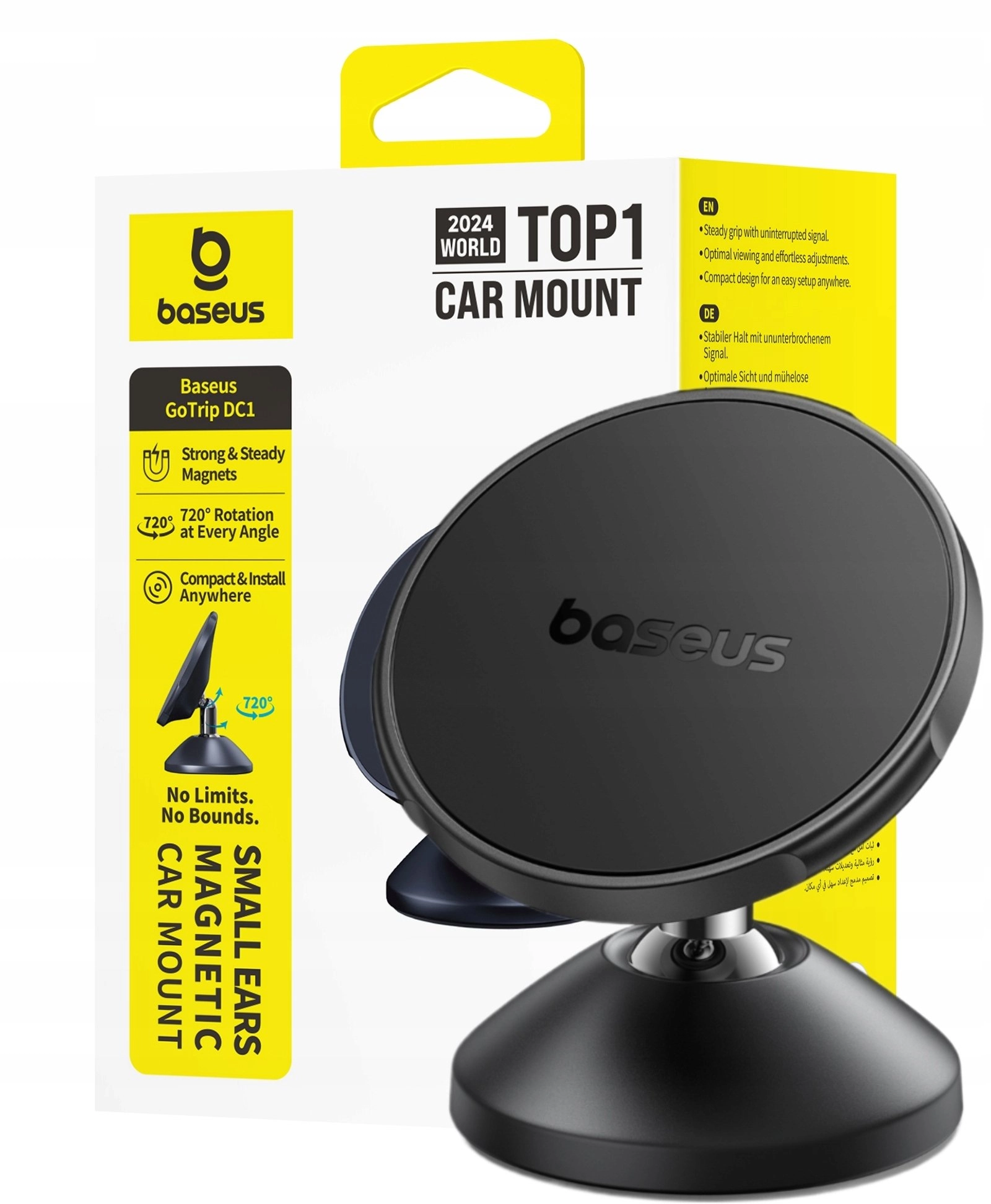Automobila magnetiskais stiprinajums viedtalruniem GoTrip DC1