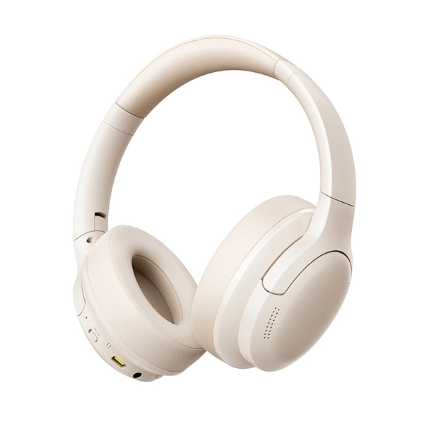 Bezvadu Bluetooth 6.0 austiņas Bass BH1 Lite ar mikrofonu, baltas krāsas