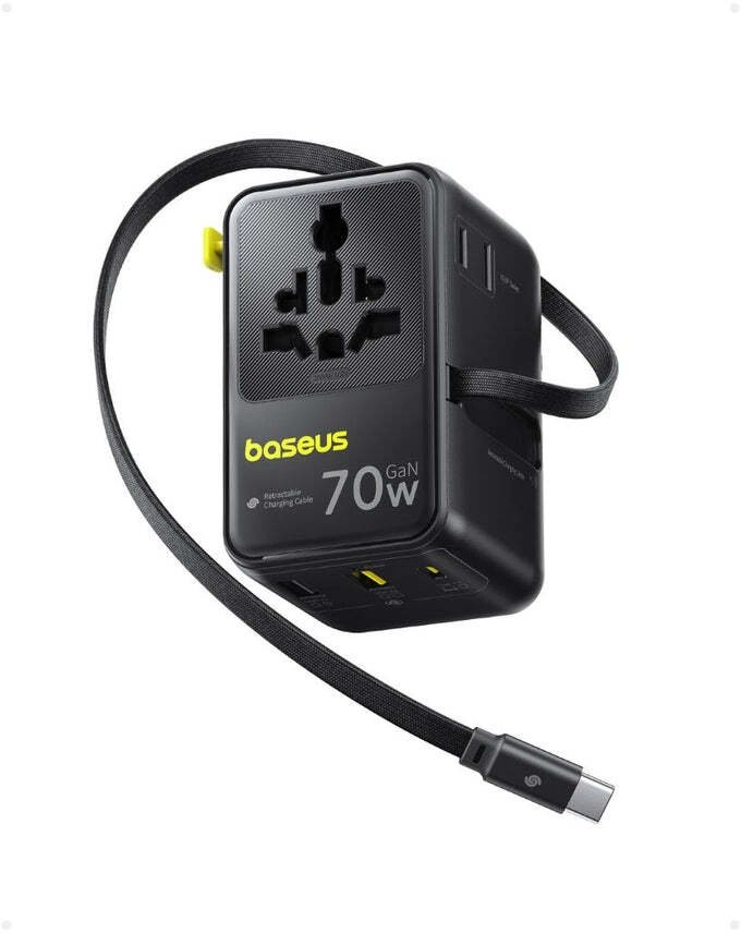 Baseus EnerCore CG11 Charger Retractable 2AC+2U