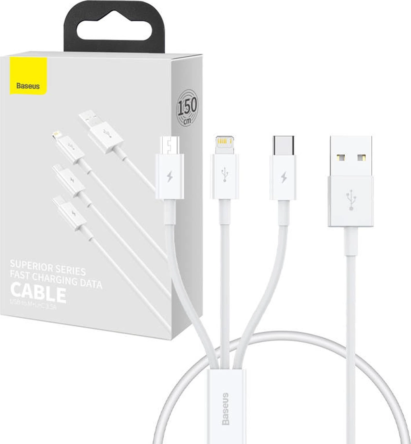 USB-A to Lightning / microUSB /