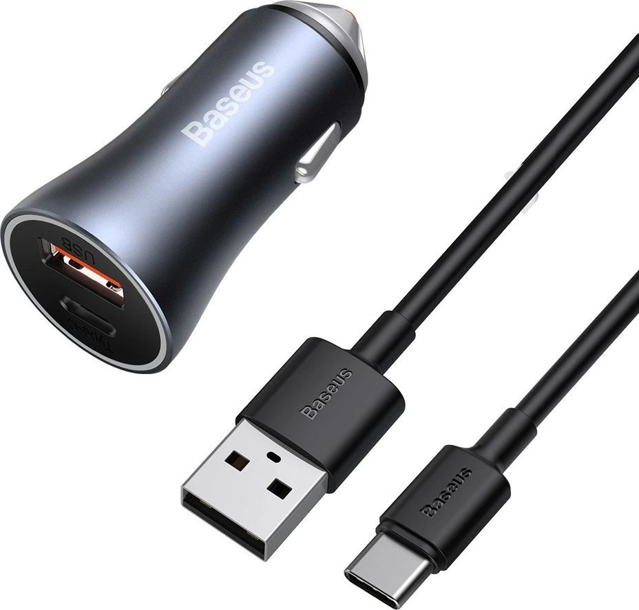 Baseus TZCCJD-0G Golden Contactor Car Charger