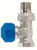 Basic 1/2" straight thermostatic valve brass