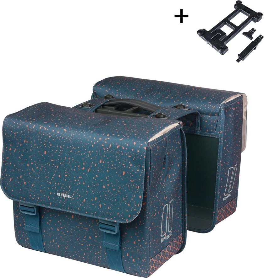 BASIL FLAIR DOUBLE BICYCLE BAG Mik