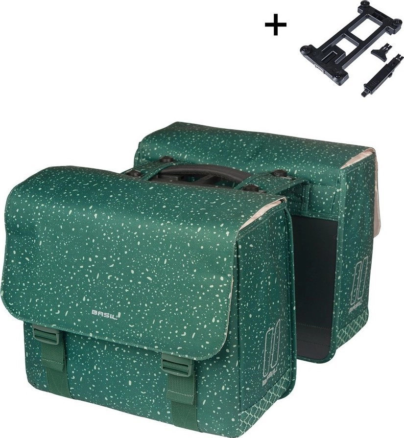 BASIL FLAIR DOUBLE BICYCLE BAG MIK