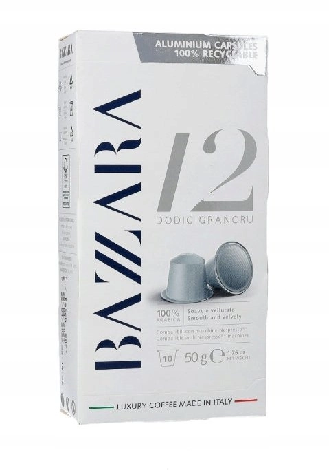 Bazzara Dodicigrancru capsules for Nespresso 10