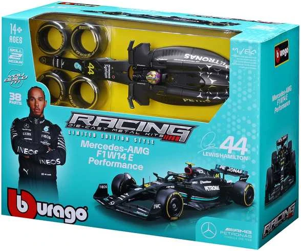 BBURAGO 1:24 model car F1 Mercedes-AMG