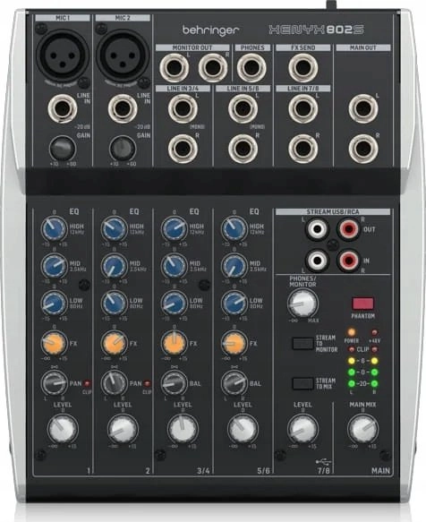 Behringer XENYX 502S - analogue audio