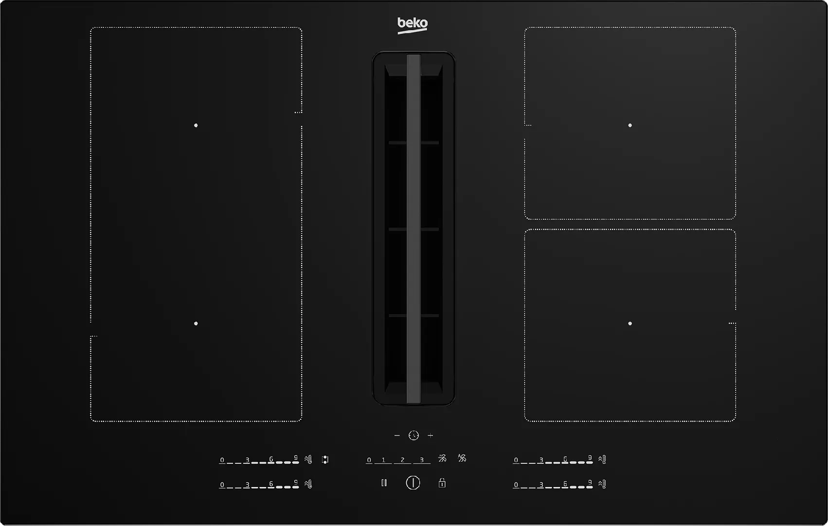 Beko HIXI 84700 UF Black Built-in