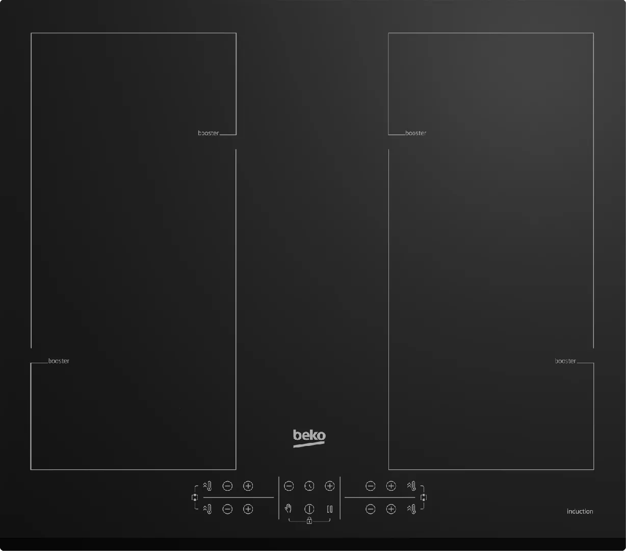 Beko HII64206F2MT Black Built-in 60 cm