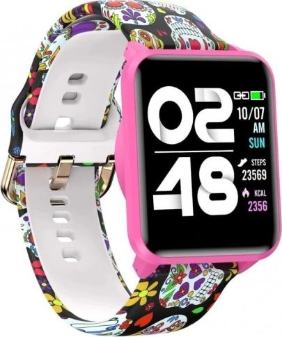 Smartwatch Bemi KIX-M Czarno-różowy 8853978 6972689170487