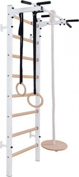 BenchK Wooden ladder with wooden bar