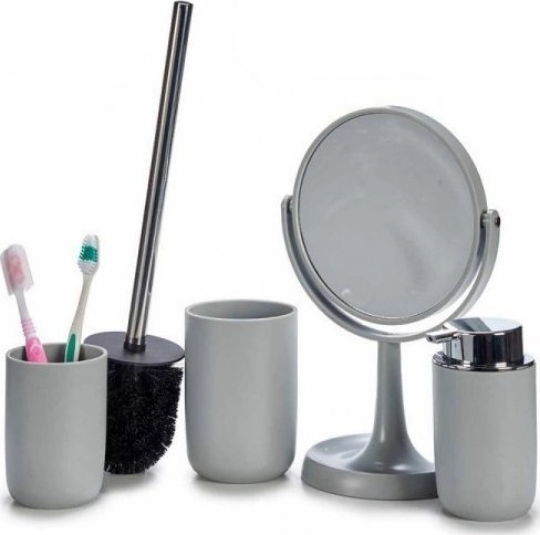 Berilo Bath set Stainless steel Grey