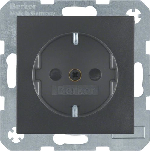 Berker Schuko Socket Anth/Matt 47231606 B