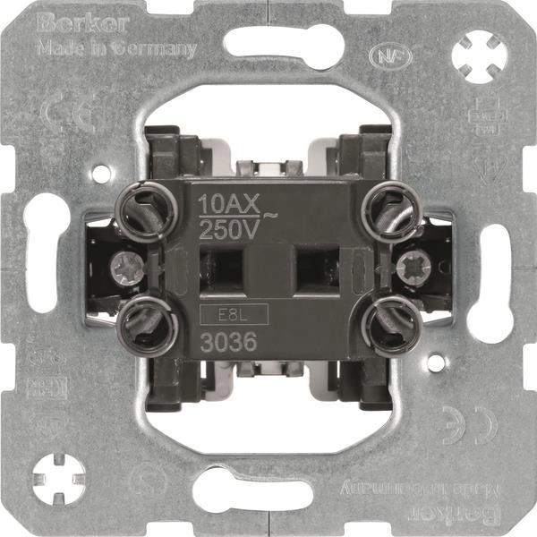 Berker 1-key switch 1-pole self-locking mechanism