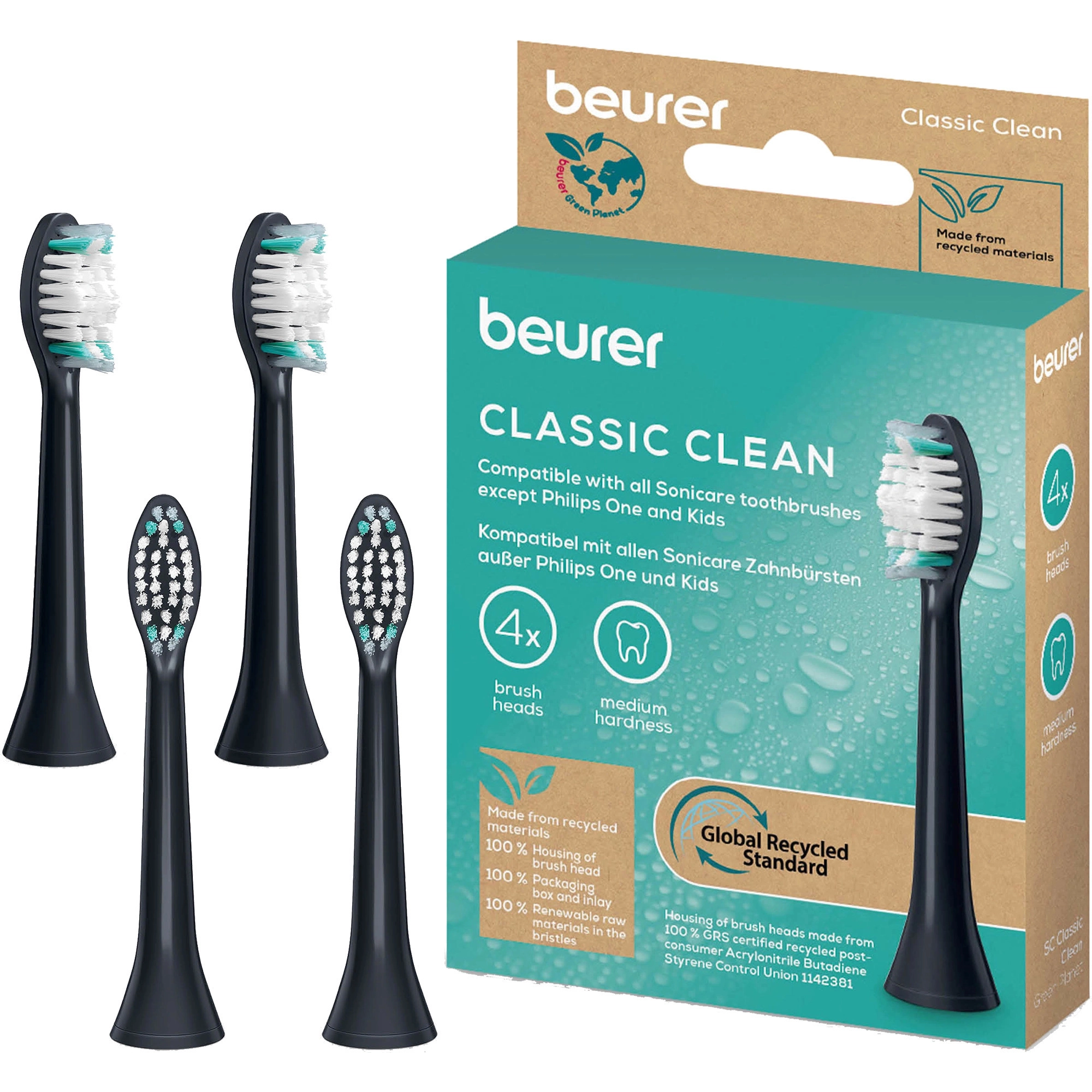 Beurer Classic Clean 4 pcs black