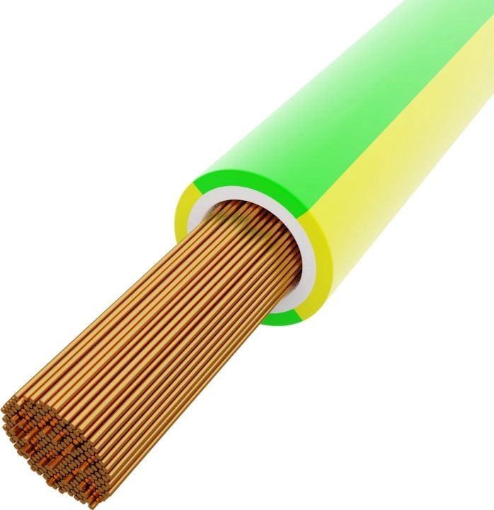 BiTOne Cable 2.5mm2 yellow-green. H07V-K