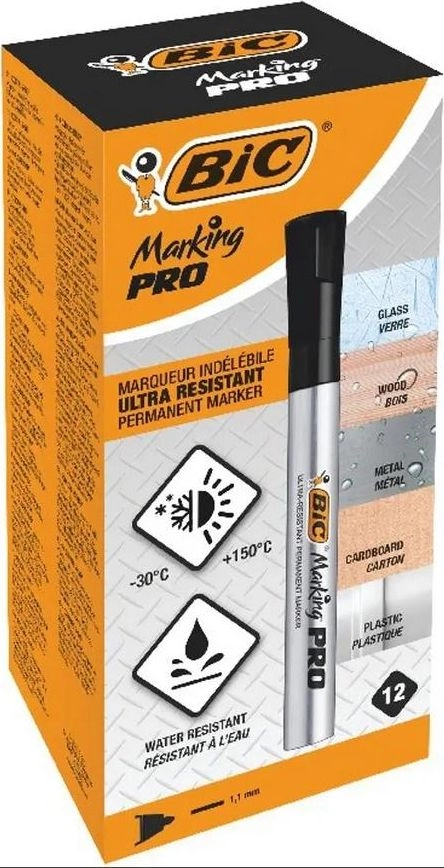 Bic Marker Marking PRO black (12