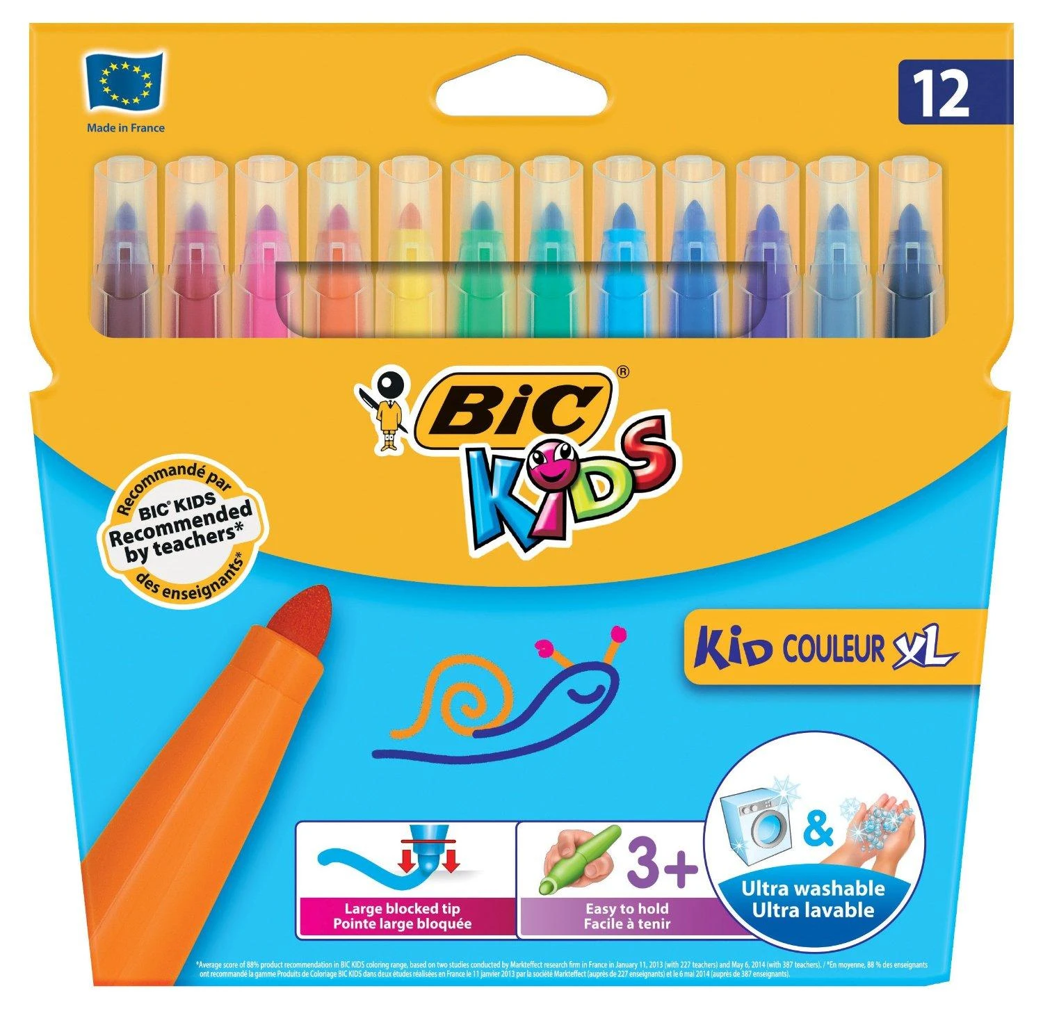 BIC Markers KID Couleur XL 12