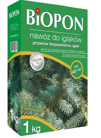 Biopon Nawóz granulowany do iglaków przeciwko