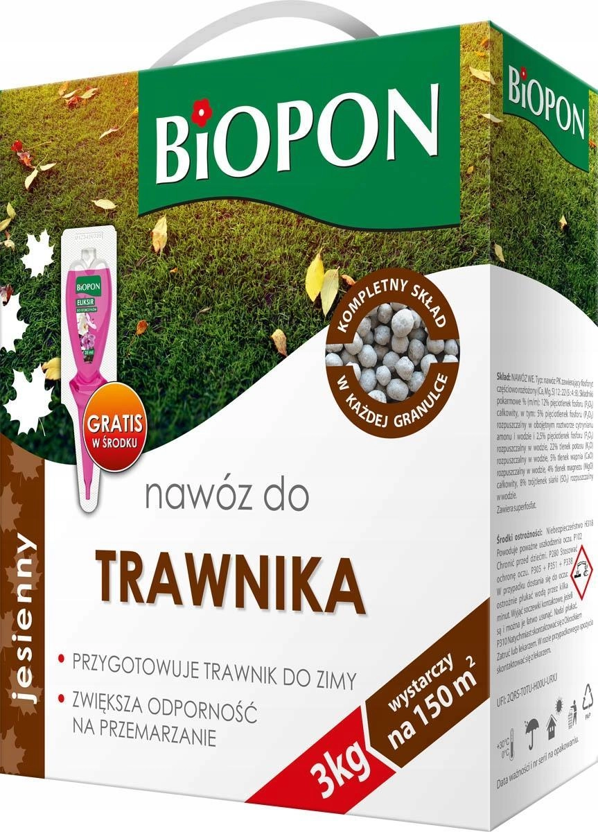 Biopon Nawóz Jesienny Do Trawnika 3kg