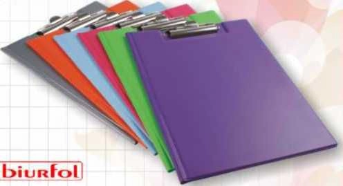 Folder with A4 clip - blue