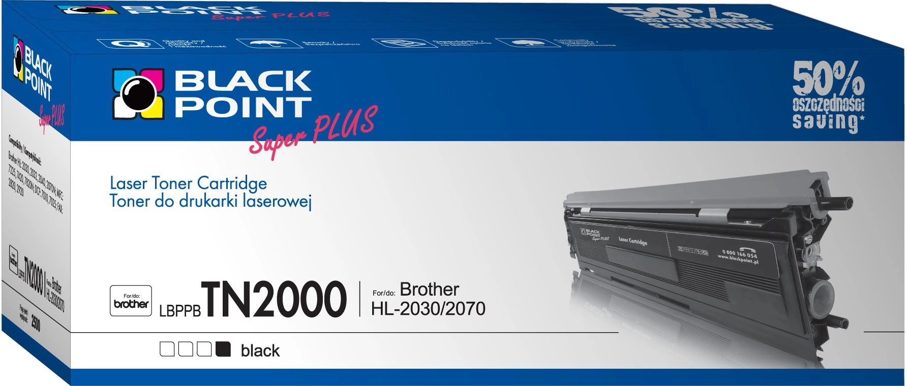Toner Black Point LBPPBTN2000 Black Zamiennik