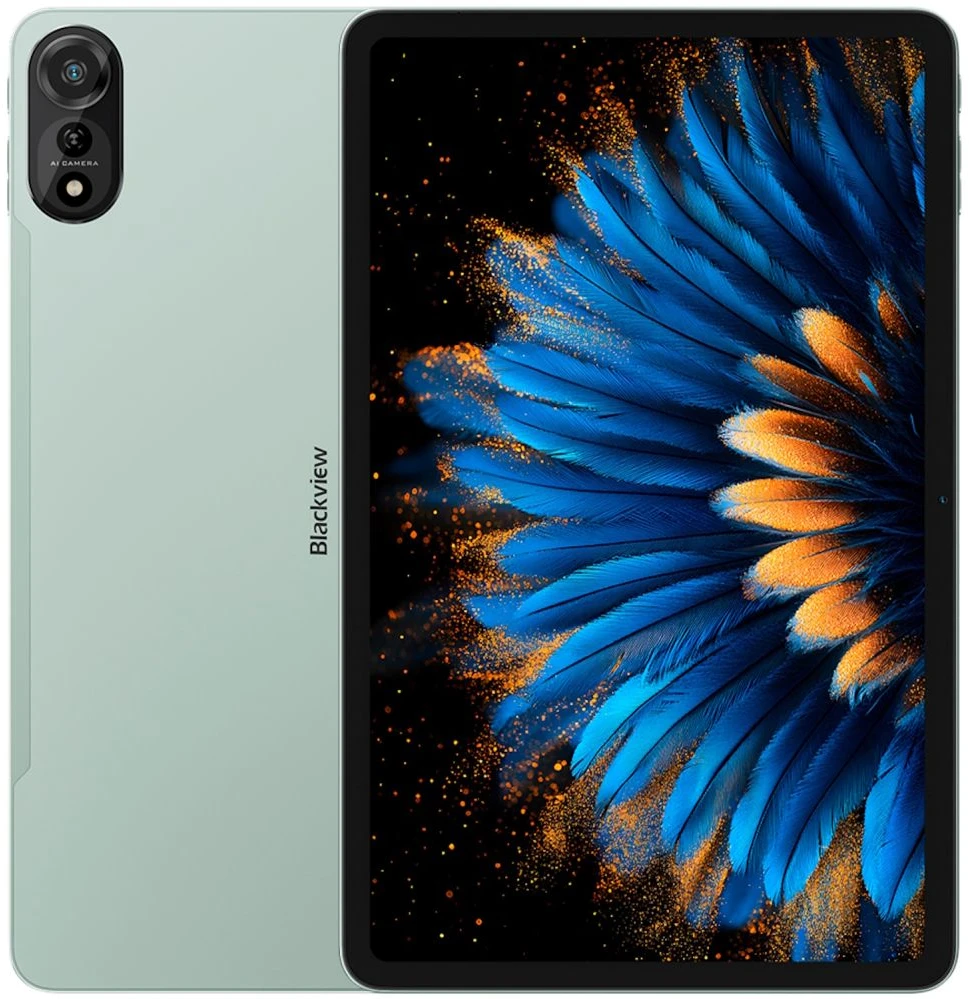 Planšetdators Blackview MEGA 2 Tablet 12" 6/256GB 4G LTE ANDROID 15 + SET (tastatūra, futrālis, irbulis, pele) Zaļš