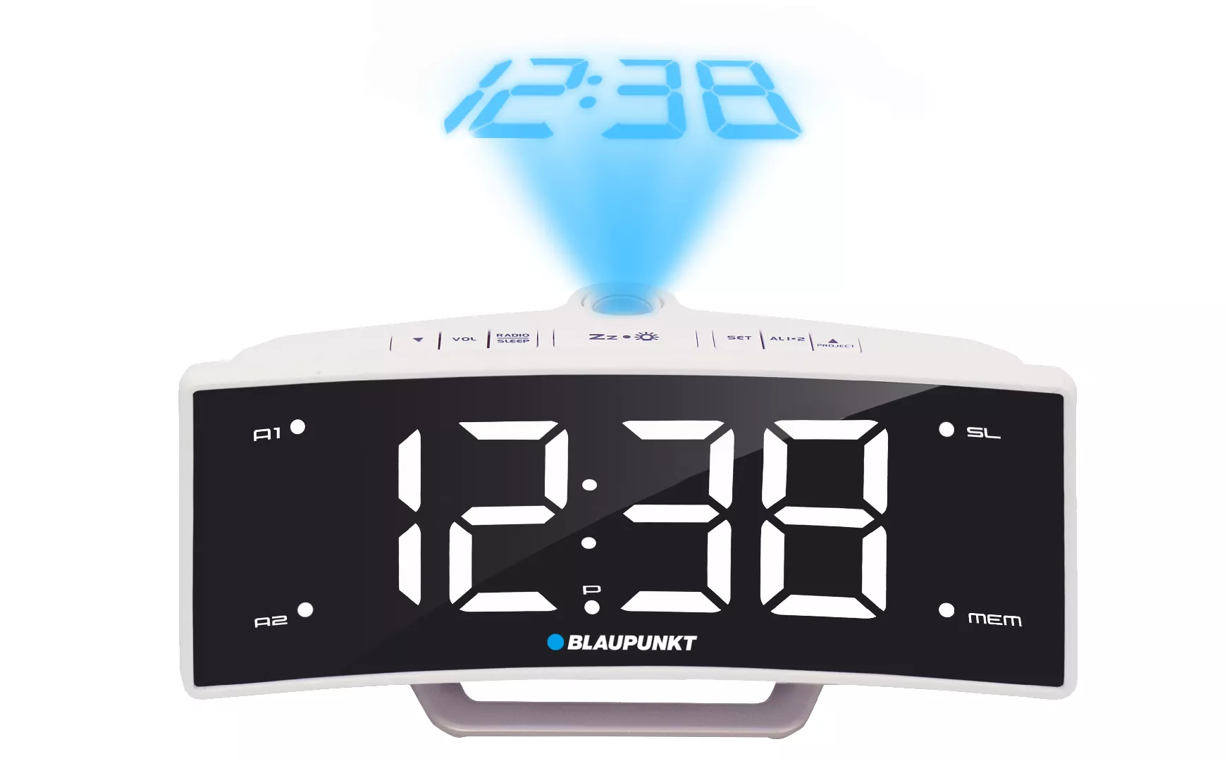 Blaupunkt CRP7WH radio Clock Black  White