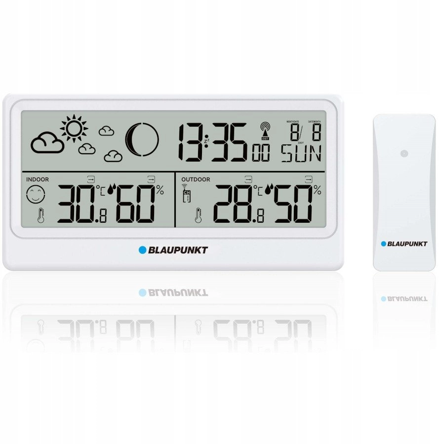 Blaupunkt WS20WH White weather station RTV-BL-ST02-10