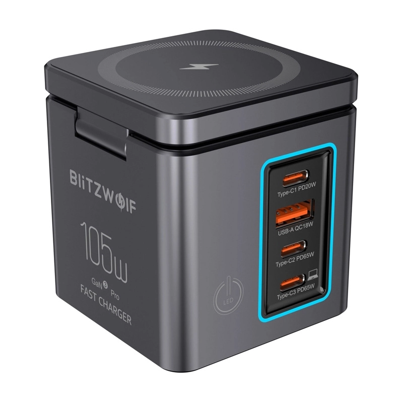 Ładowarka sieciowa Blitzwolf BW-i113 GaN USB-A