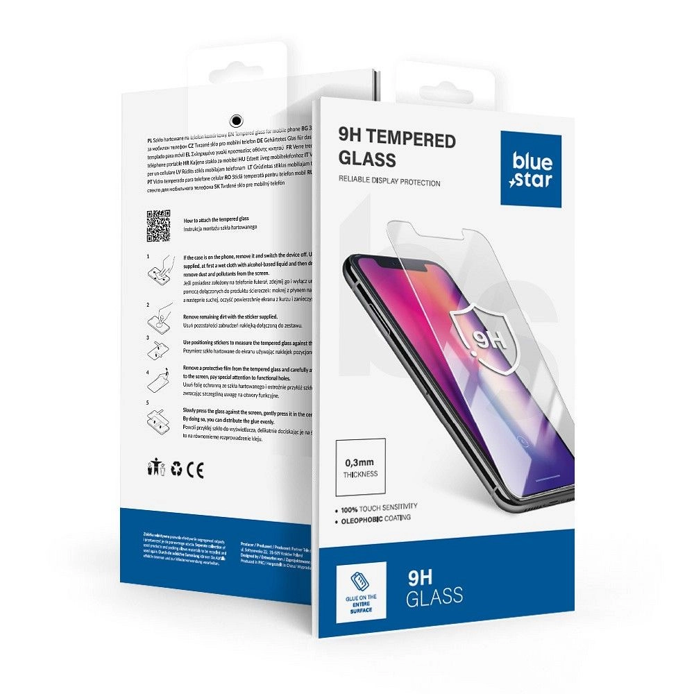 Blue Star Tempered Glass - for