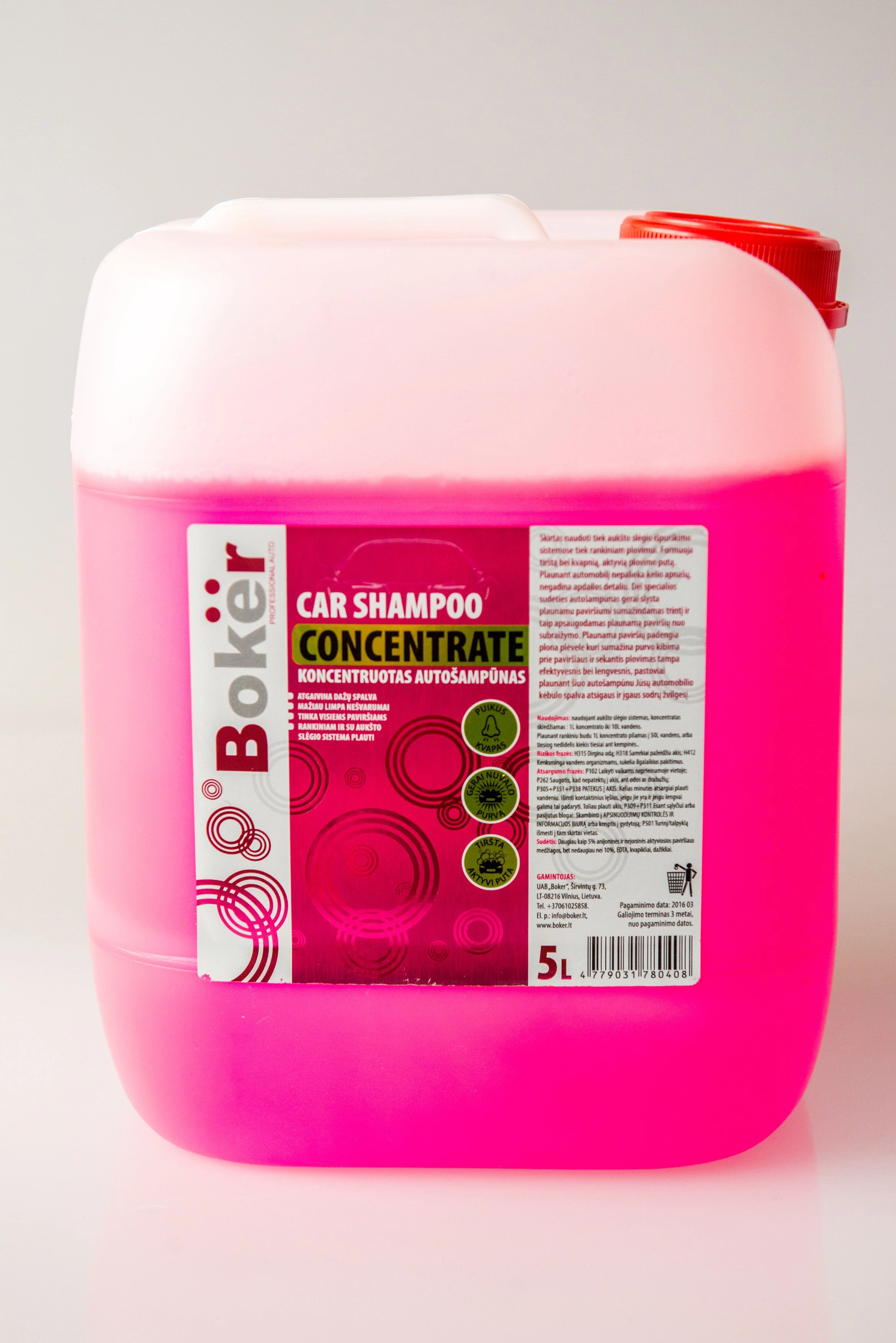 CAR SHAMPOO BOKER 5 L 4779031780408