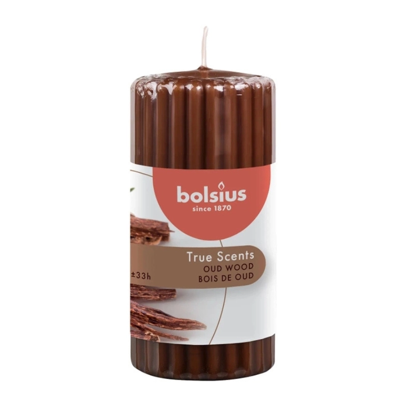 Bolsius Świeca pieńkowa walec BOLSIUS True