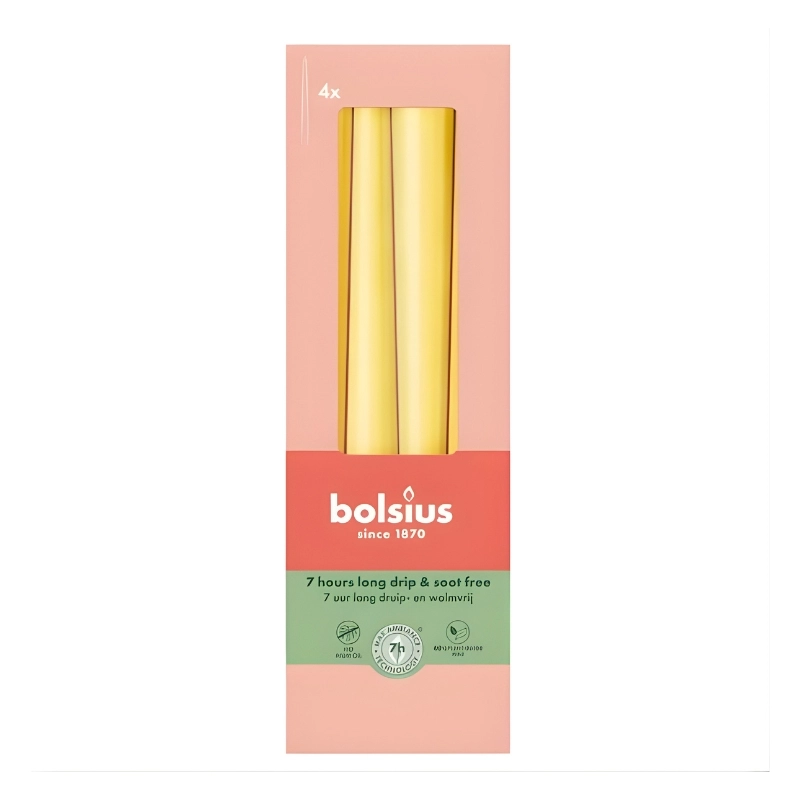 Table candles in a box of