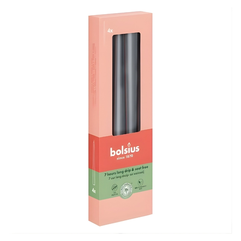 Table candles in a box of