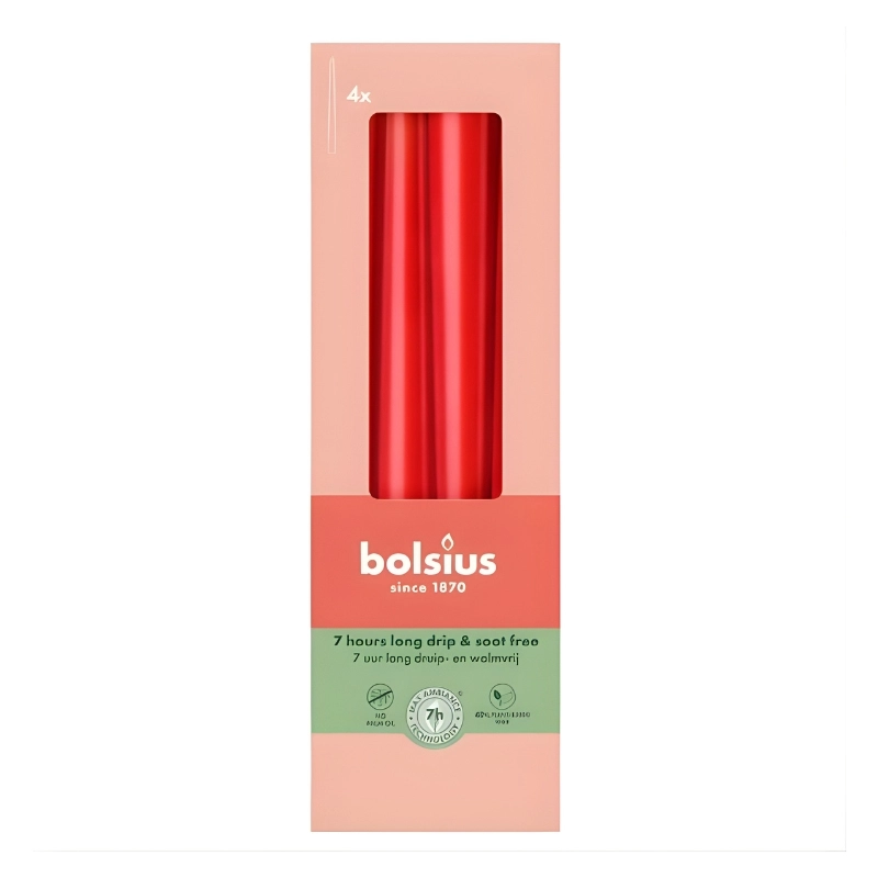 Table candles in a box of
