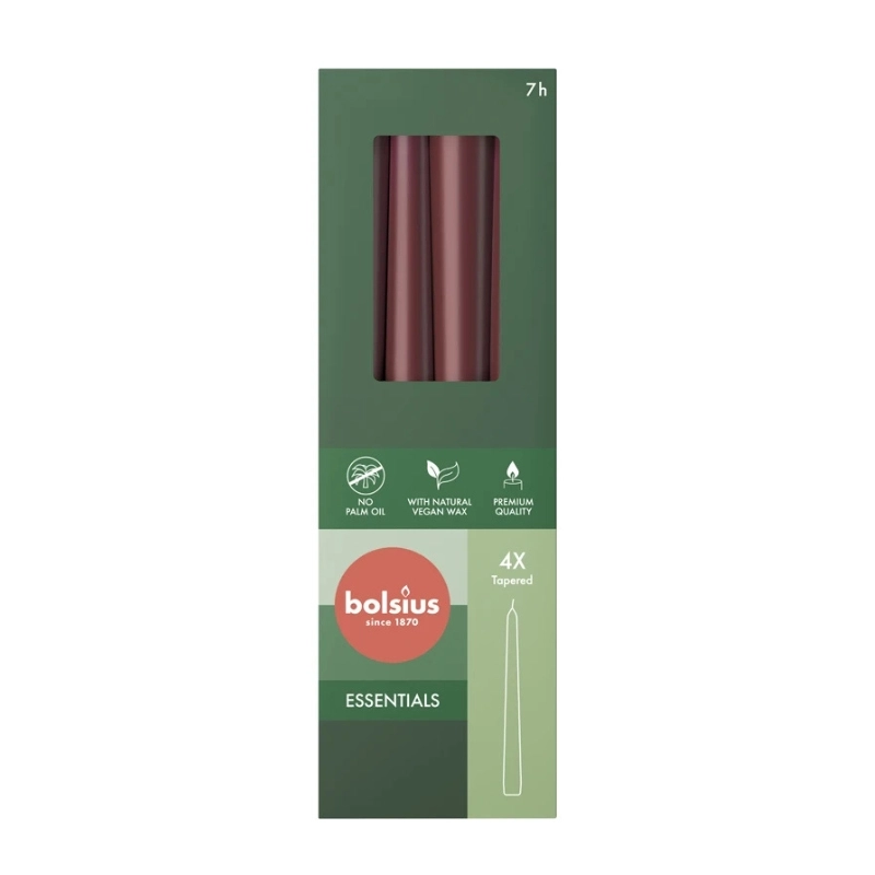 Table candles in a box of