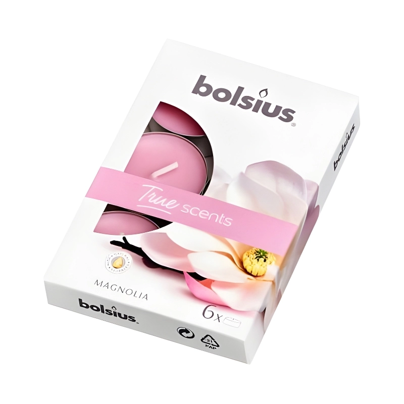 Tējas sveces Bolsius magnolija 6gab. 37941504