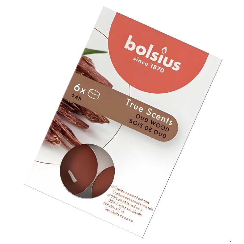 Tējas sveces Bolsius koks 6gab. 37941570