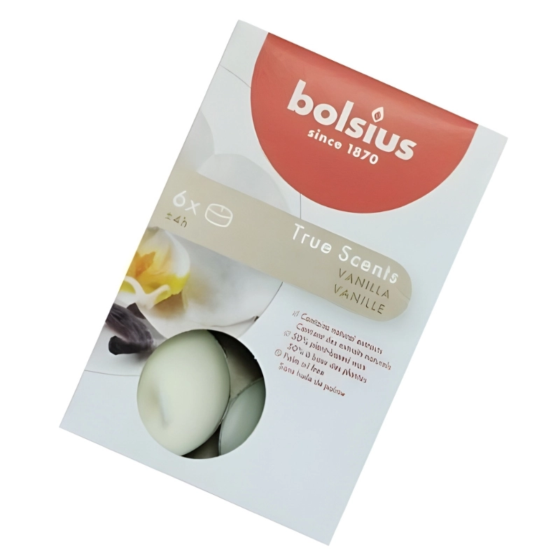 Tējas sveces Bolsius vaniļa 6gab. 37941575